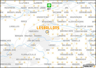 map of Les Ballons