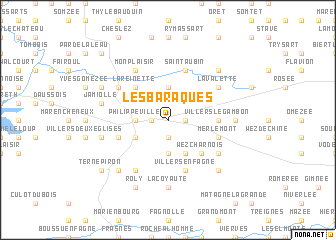 map of Les Baraques