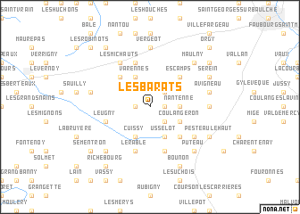 map of Les Barats