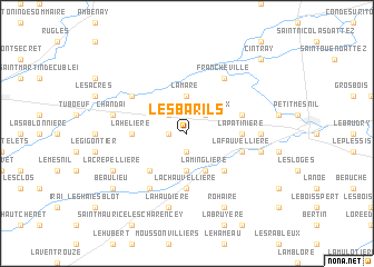 map of Les Barils