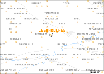 map of Les Baroches