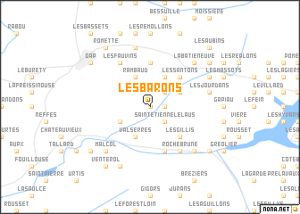 map of Les Barons