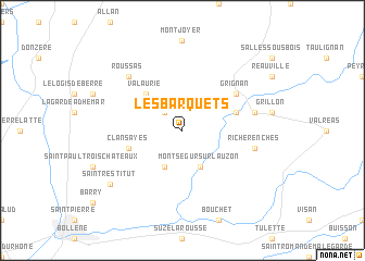 map of Les Barquets