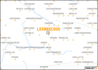 map of Les Bascous