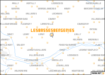 map of Les Basses Bergeries