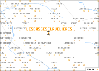 map of Les Basses Clavelières