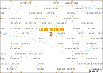 map of Les Bastides