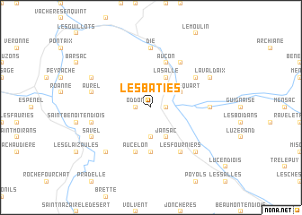 map of Les Bâties