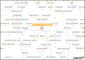 map of Les Baudons