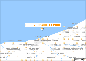 map of Les Baux-Sainte-Croix