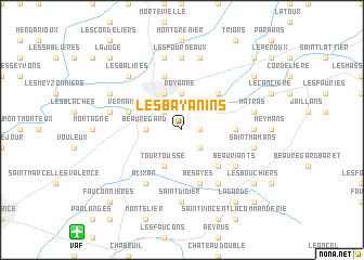 map of Les Bayanins