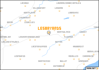 map of Les Bayards