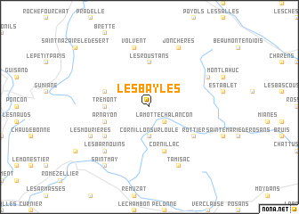 map of Les Bayles