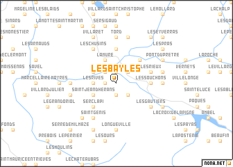 map of Les Bayles