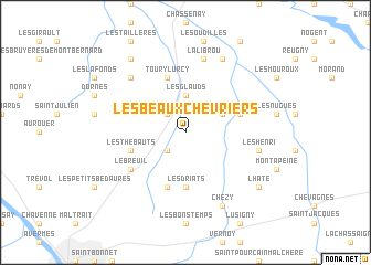 map of Les Beaux Chevriers