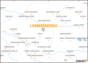 map of Les Bergereaux