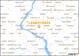map of Les Berthiers