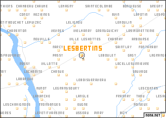 map of Les Bertins