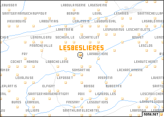 map of Les Beslières