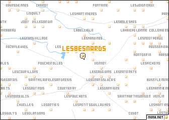 map of Les Besnards