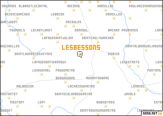 map of Les Bessons