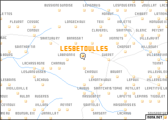 map of Les Bétoulles