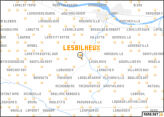 map of Les Bilheux