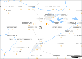 map of Les Bizots