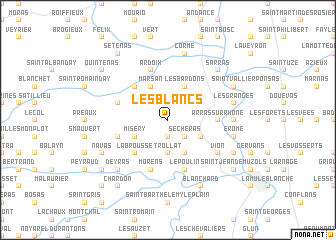 map of Les Blancs