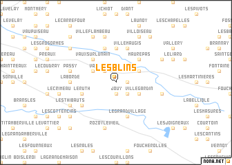 map of Les Blins