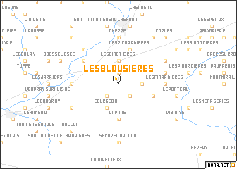 map of Les Blousières