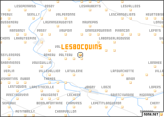 map of Les Bocquins