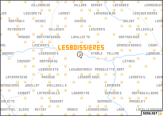 map of Les Boissières