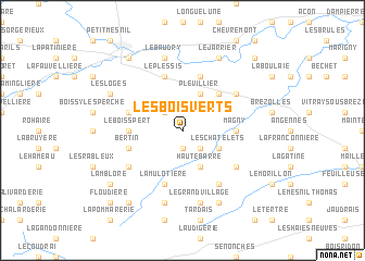 map of Les Bois Verts