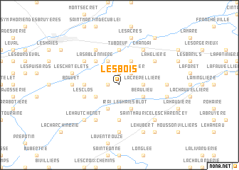 map of Les Bois