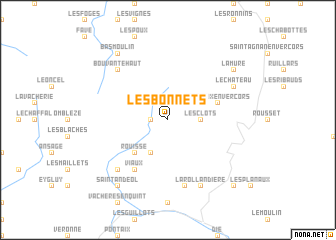 map of Les Bonnets