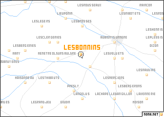 map of Les Bonnins