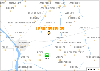 map of Les Bons Temps