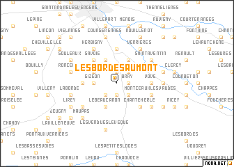 map of Les Bordes-Aumont