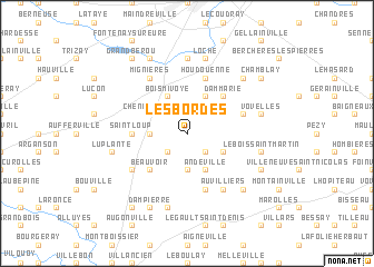 map of Les Bordes