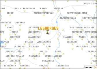 map of Les Bordes