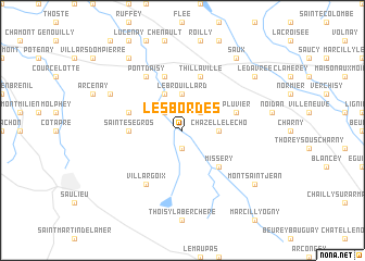 map of Les Bordes