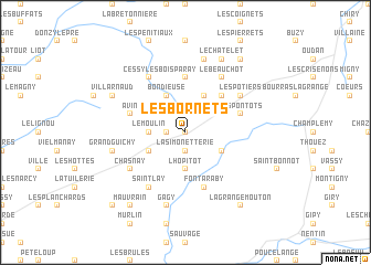 map of Les Bornets