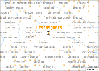 map of Les Bosquets