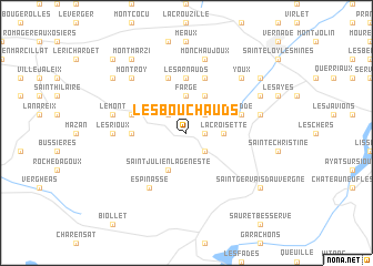 map of Les Bouchauds