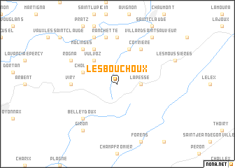 map of Les Bouchoux
