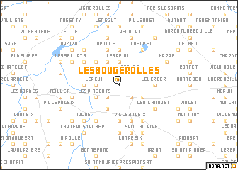 map of Les Bougerolles