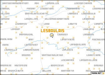map of Les Boulais