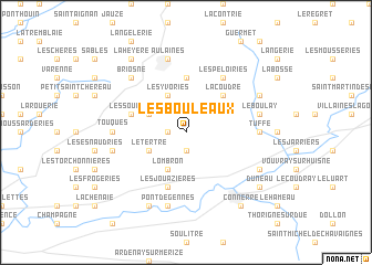 map of Les Bouleaux