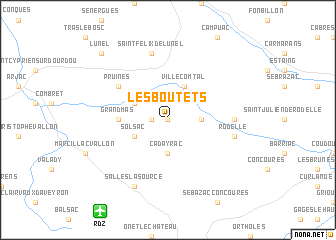 map of Les Boutets